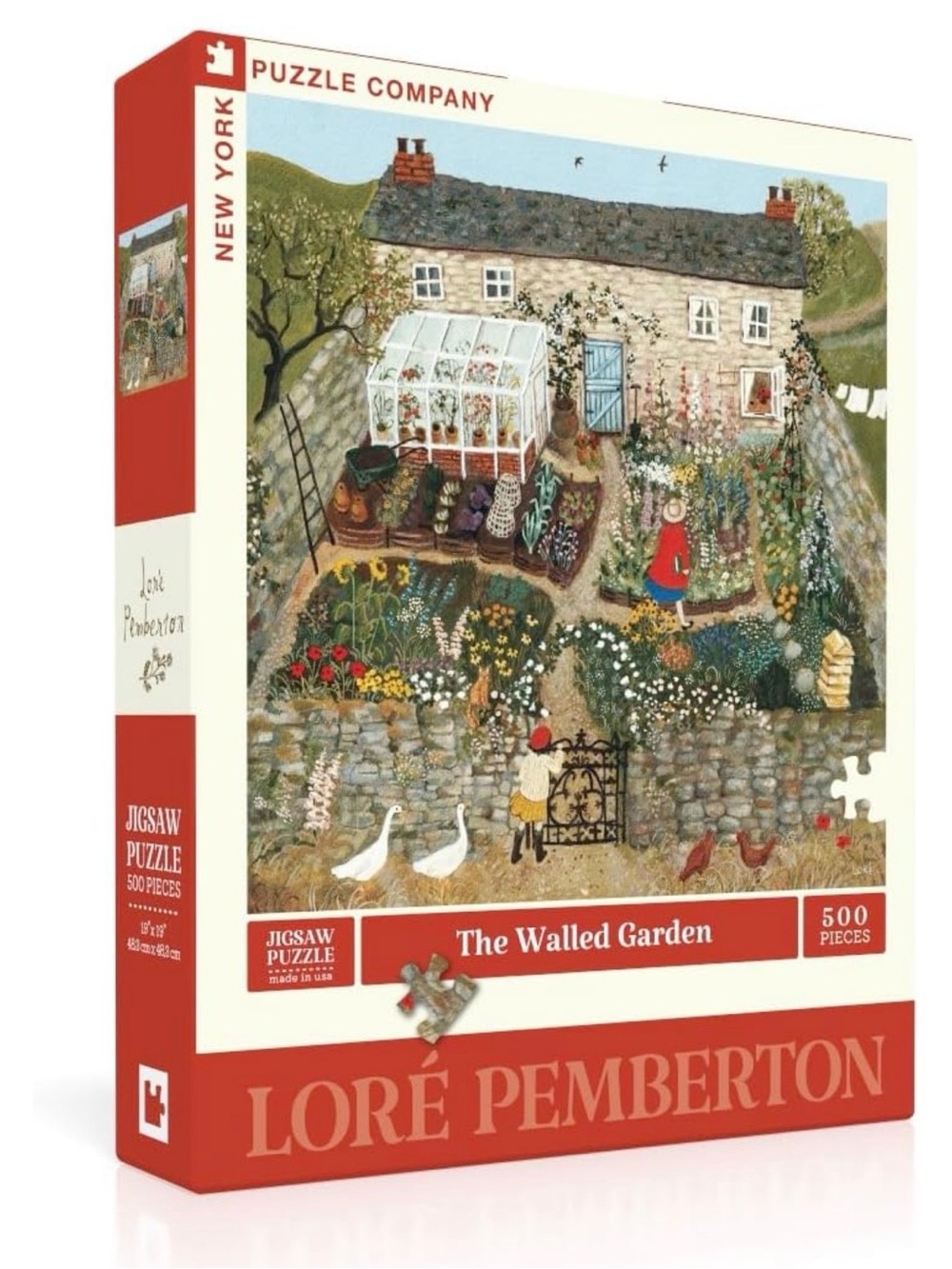 The Walled Garden 500-Piece Jigsaw Puzzle - Red